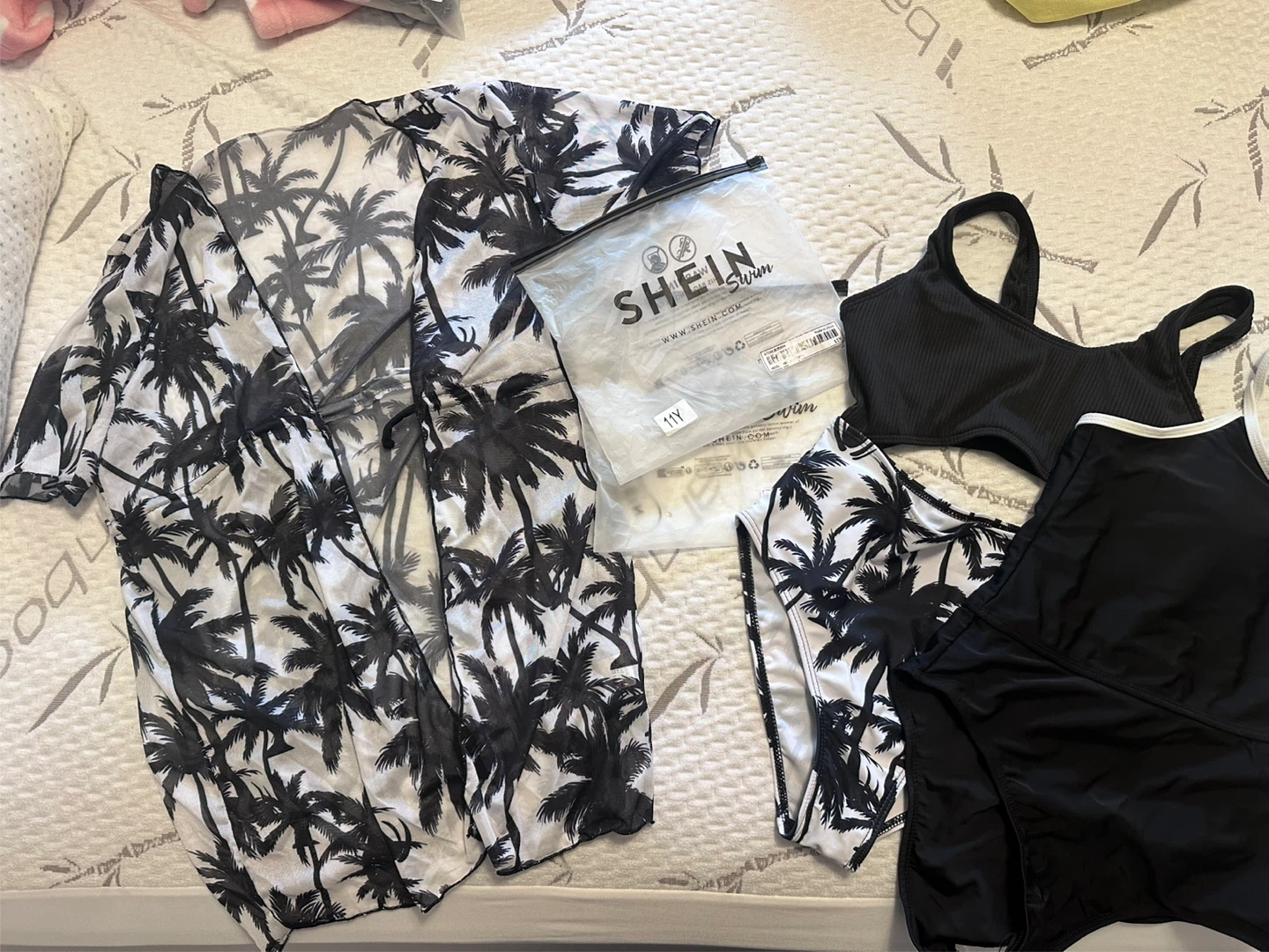 Brand new SHEIN girls bathing suits and cover up. Size 9-11