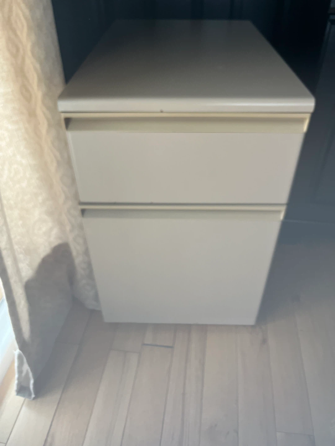 Filing Cabinet with Assorted Office Supplies