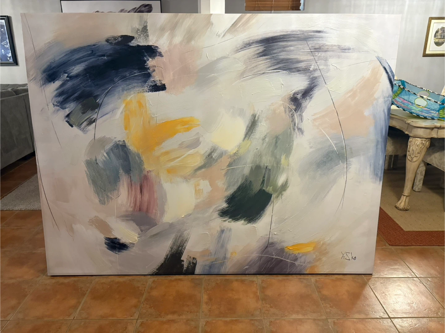 Abstract Acrylic Painting