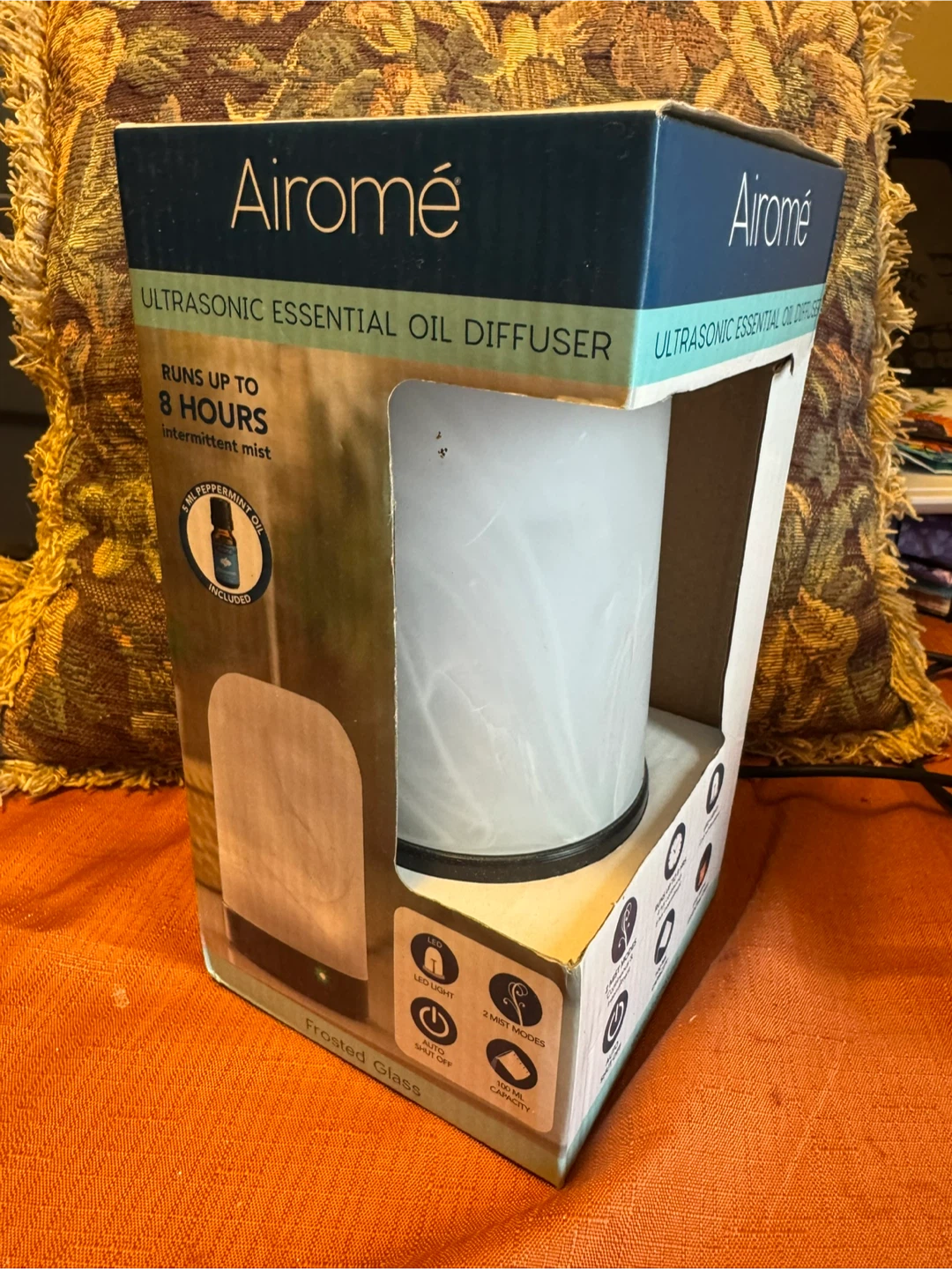 Airome Ultrasonic Essential Oil Diffuser with Frosted Glass - photo 2
