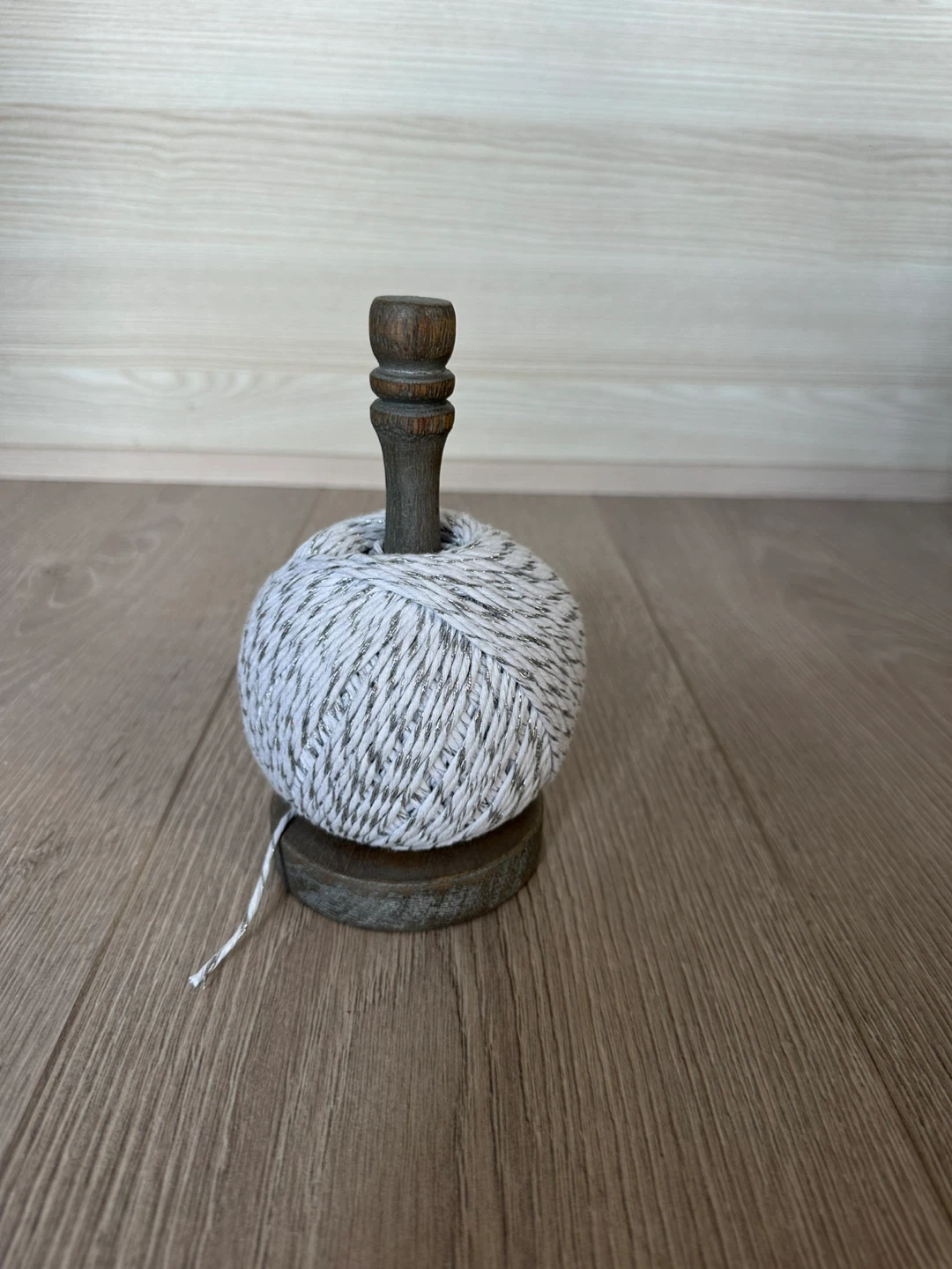 Wooden Twine Holder with Twine