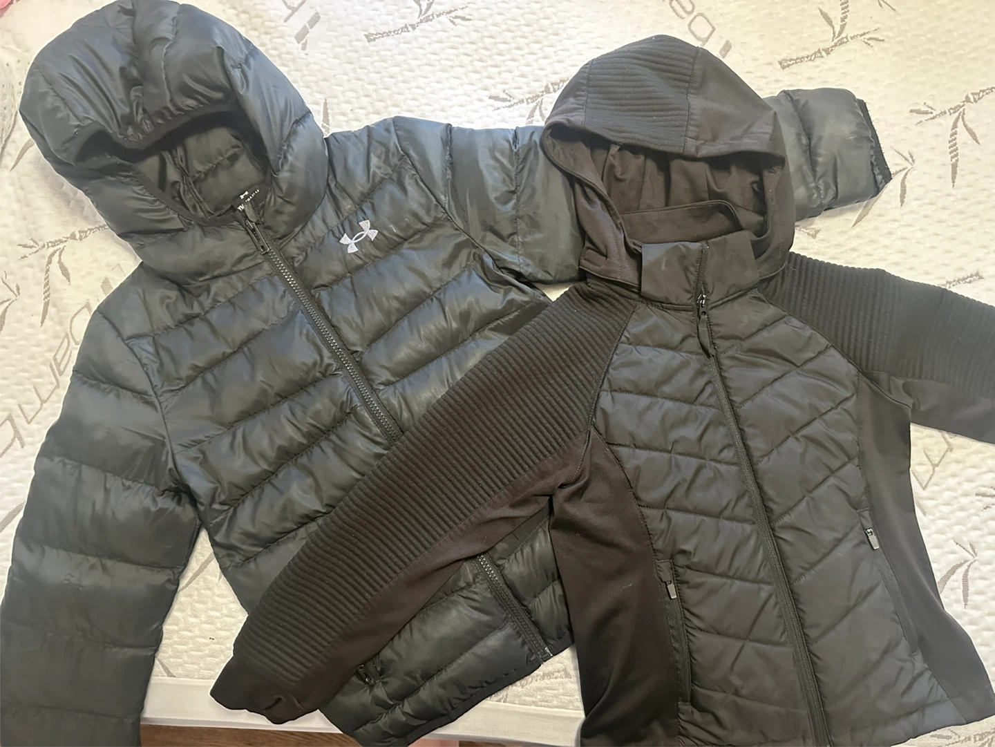 Girls size medium spring/fall jackets. Under Armour & H&M