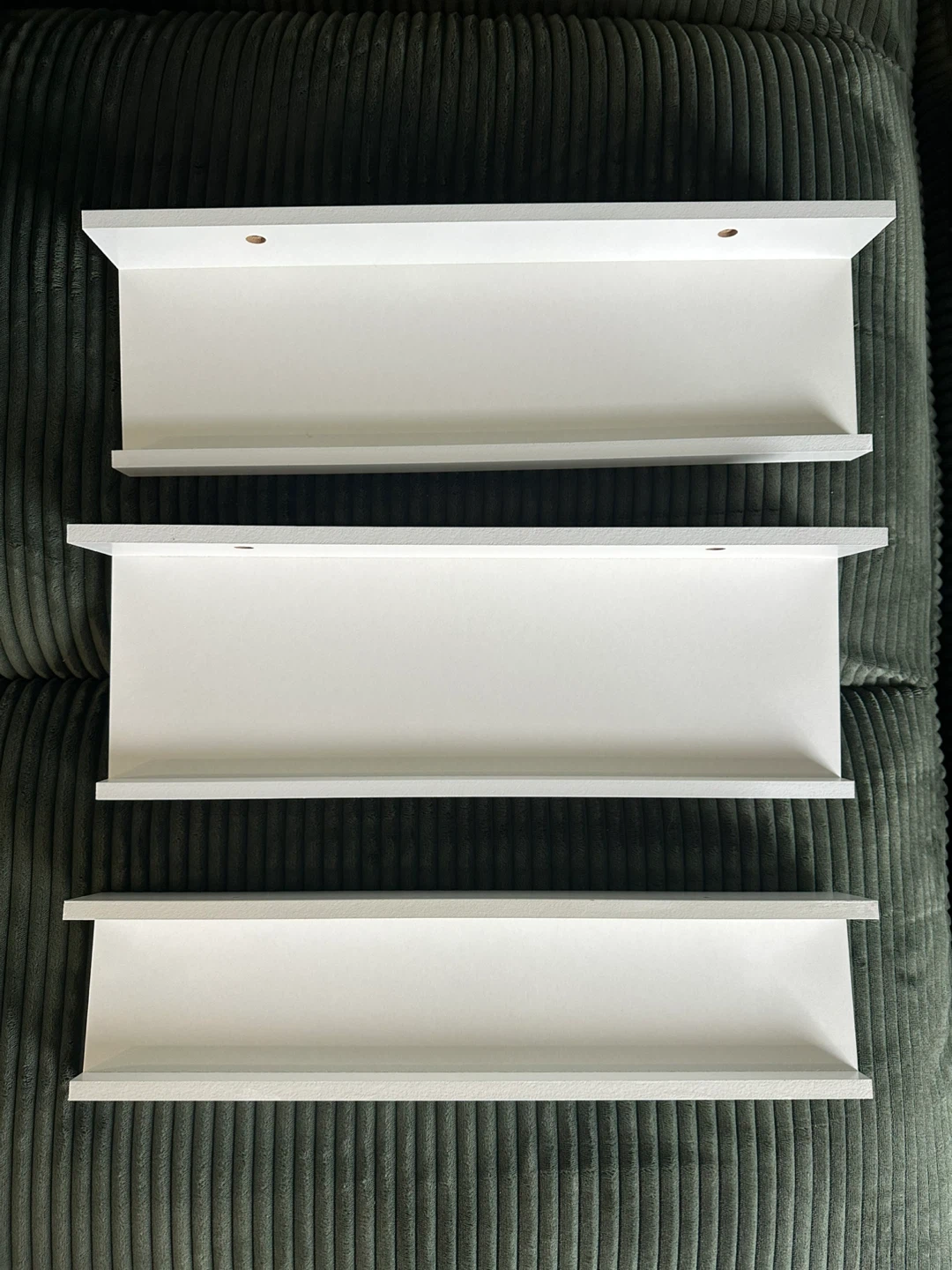 Set of 3 White Floating Shelves - photo 2
