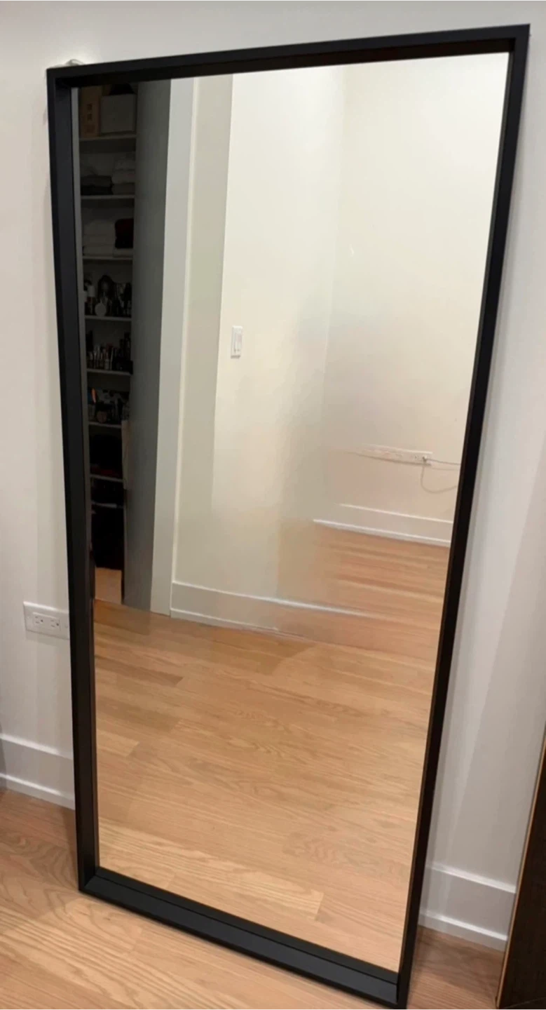 Moving Sale - Black Framed Mirror