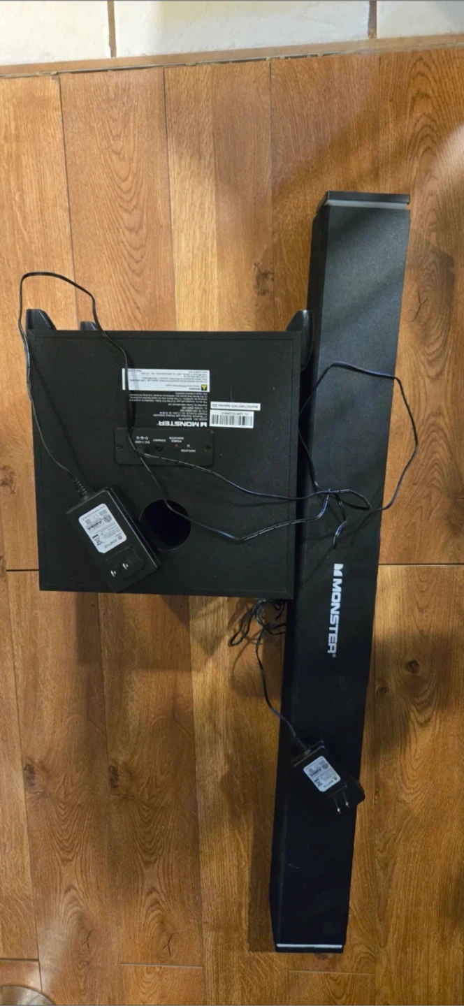 Monster MSB2071W 37" Bluetooth Soundbar with Wireless Subwoofer - photo 3
