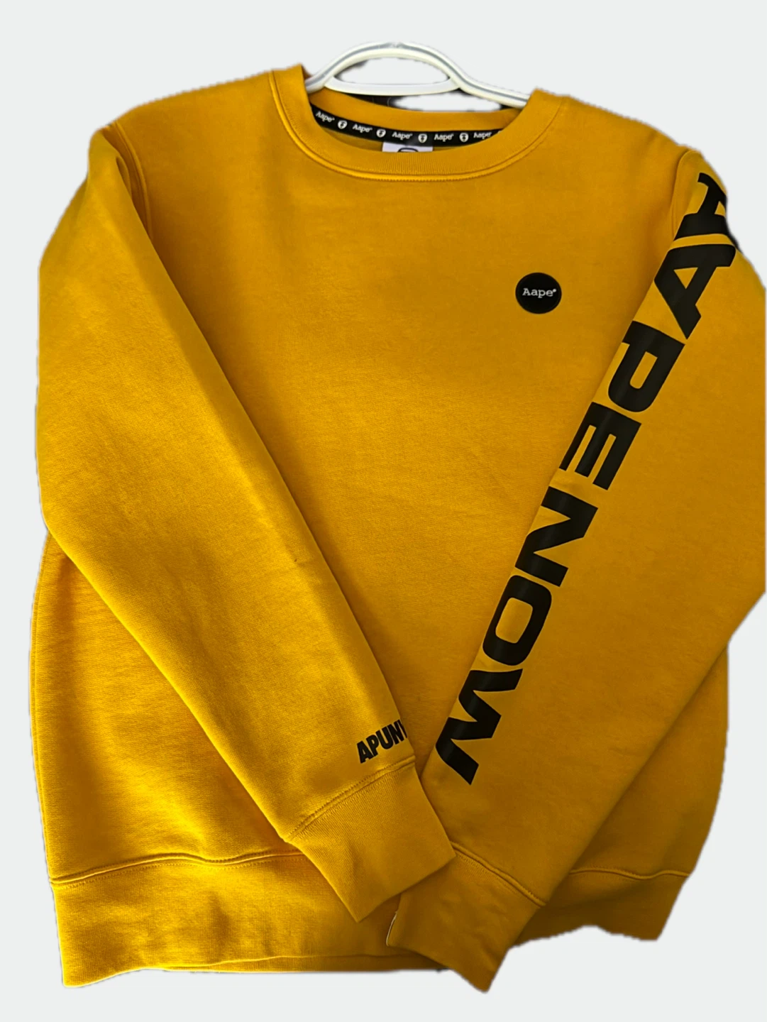 Aape NOW Crewneck Sweatshirt - Yellow