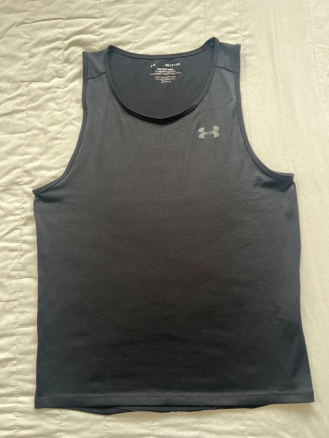 Men’s Under Armour Black HeatGear Tank Top -Small