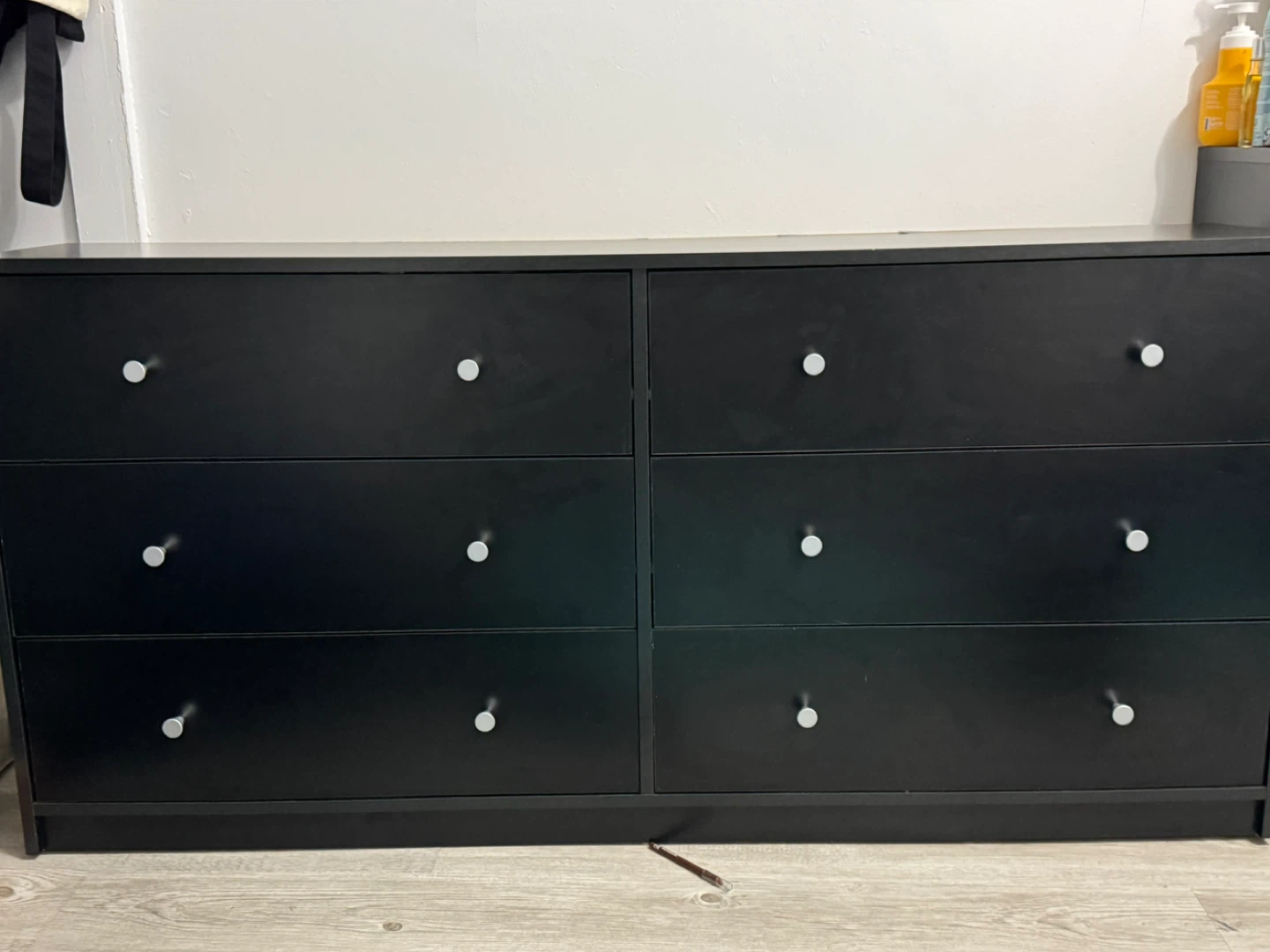 Black 6-Drawer Dresser - photo 4
