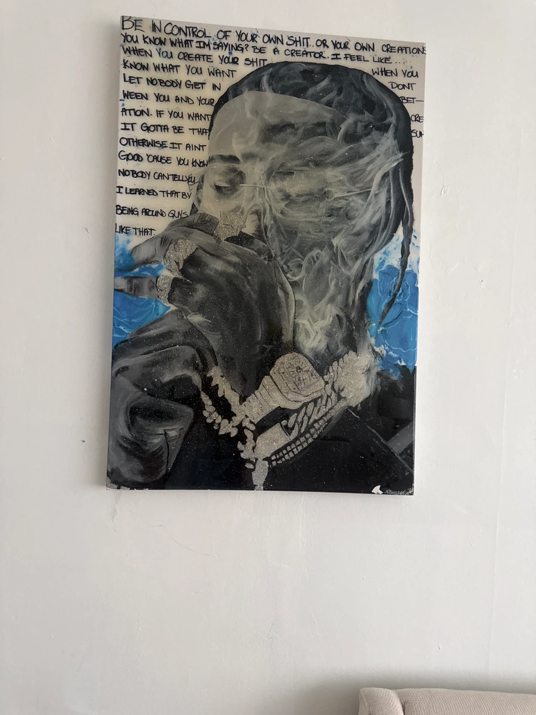 Pop Smoke Portrait Wall Art
