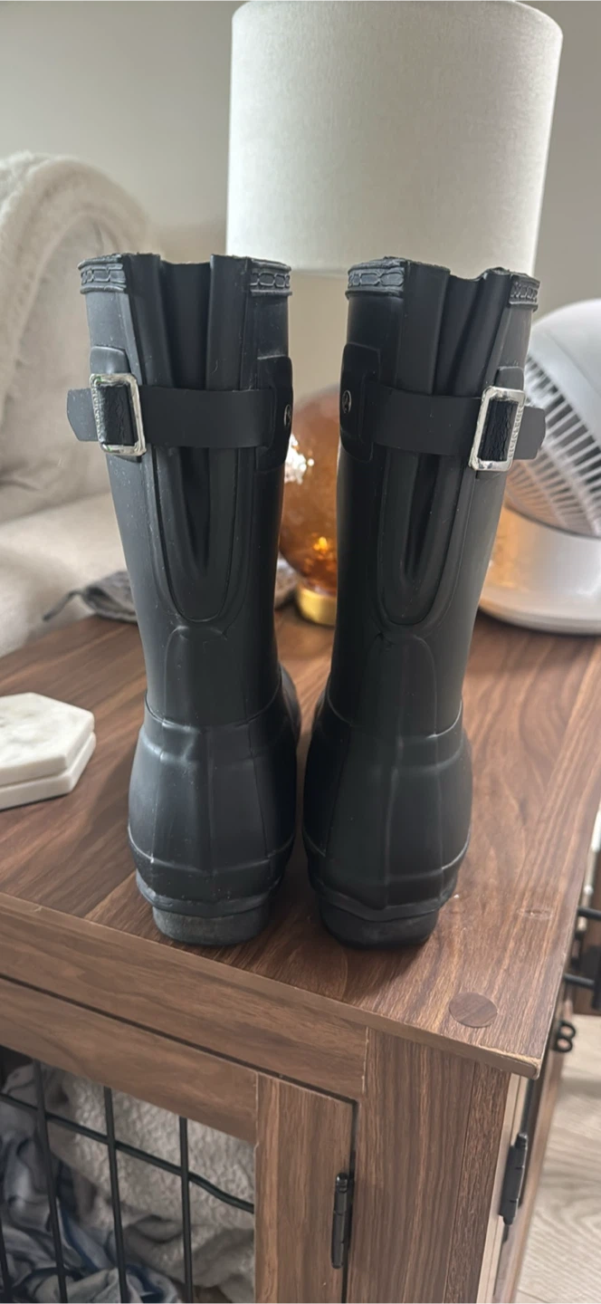 Hunter Boots - Black Rubber Rain Boots - photo 3