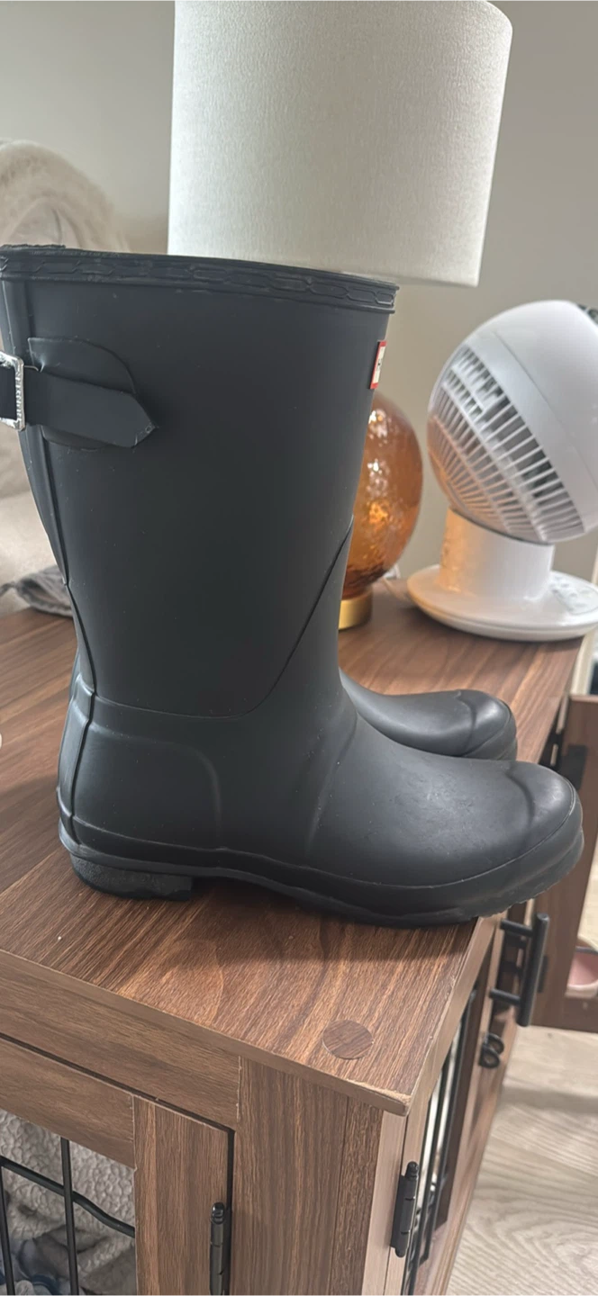 Hunter Boots - Black Rubber Rain Boots - photo 2