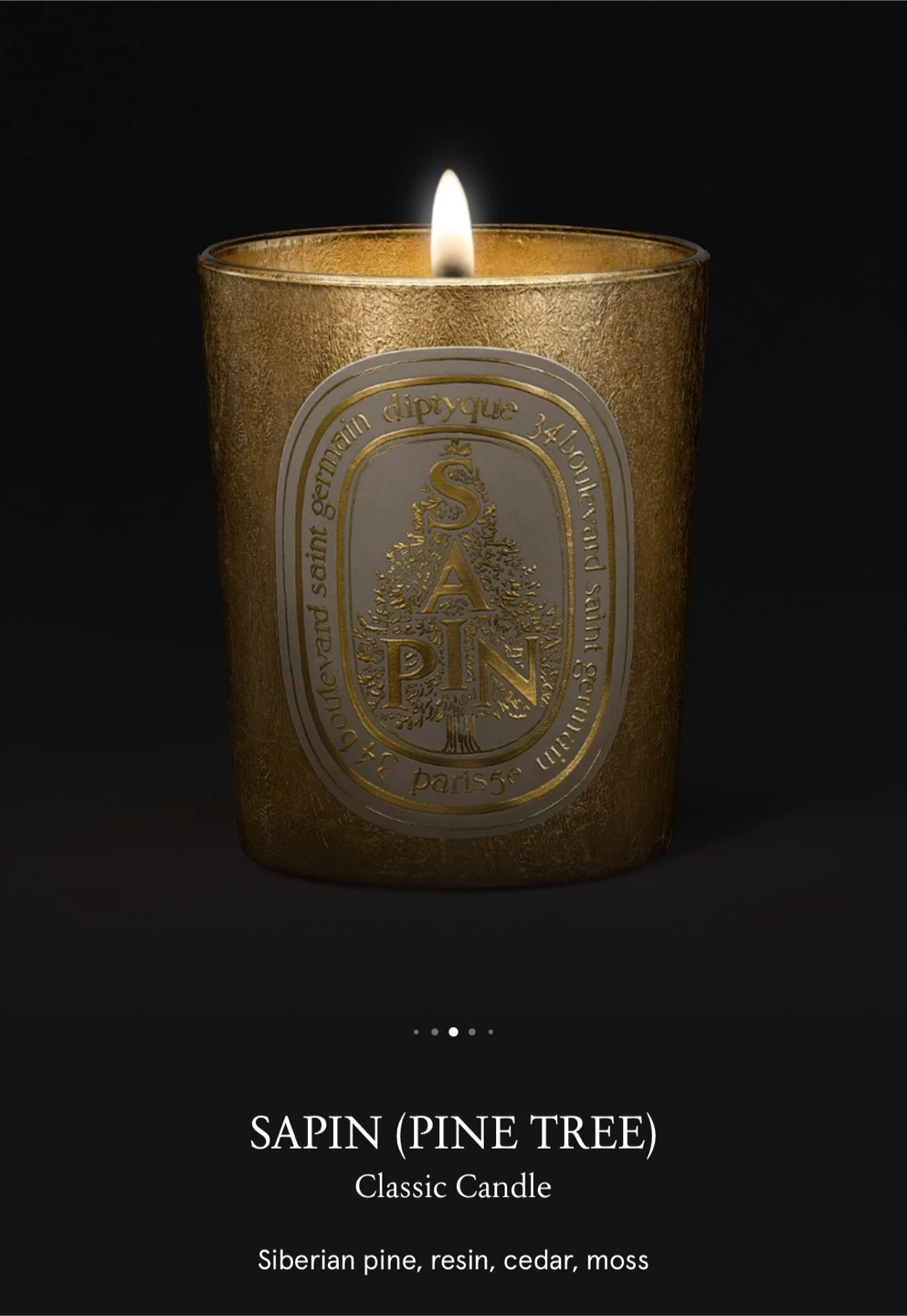 Diptyque Sapin (Pine Tree) Classic Scented Candle - photo 4