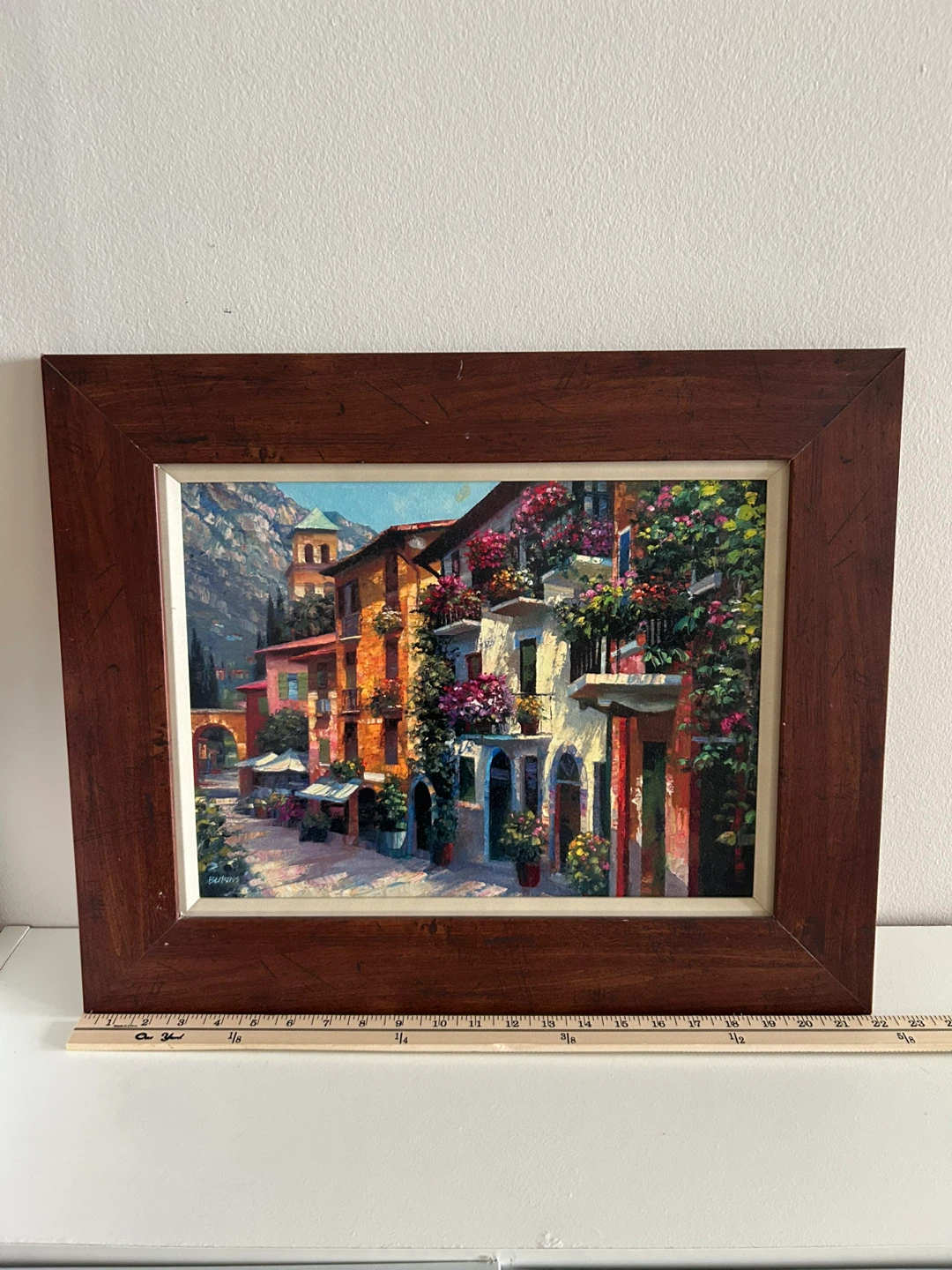 SET OF 2: Framed Prints of Paintings of Village Scenes - photo 3