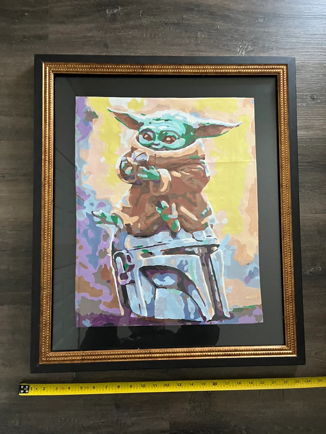 Framed Baby Yoda Paint by Numbers Art - photo 2