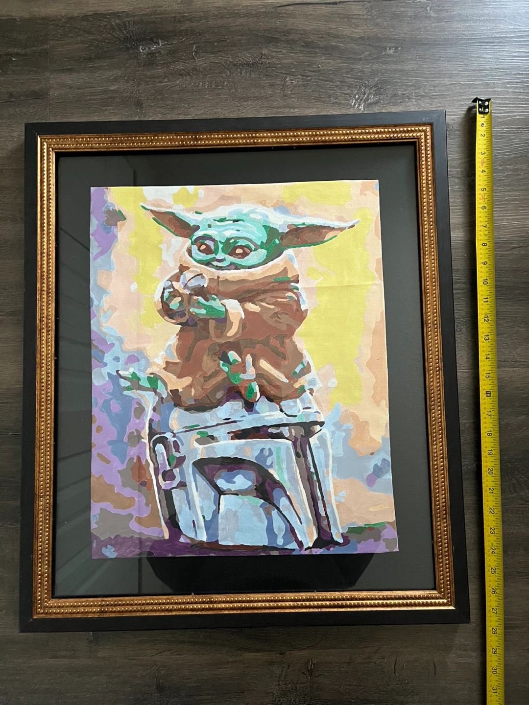 Framed Baby Yoda Paint by Numbers Art - photo 3