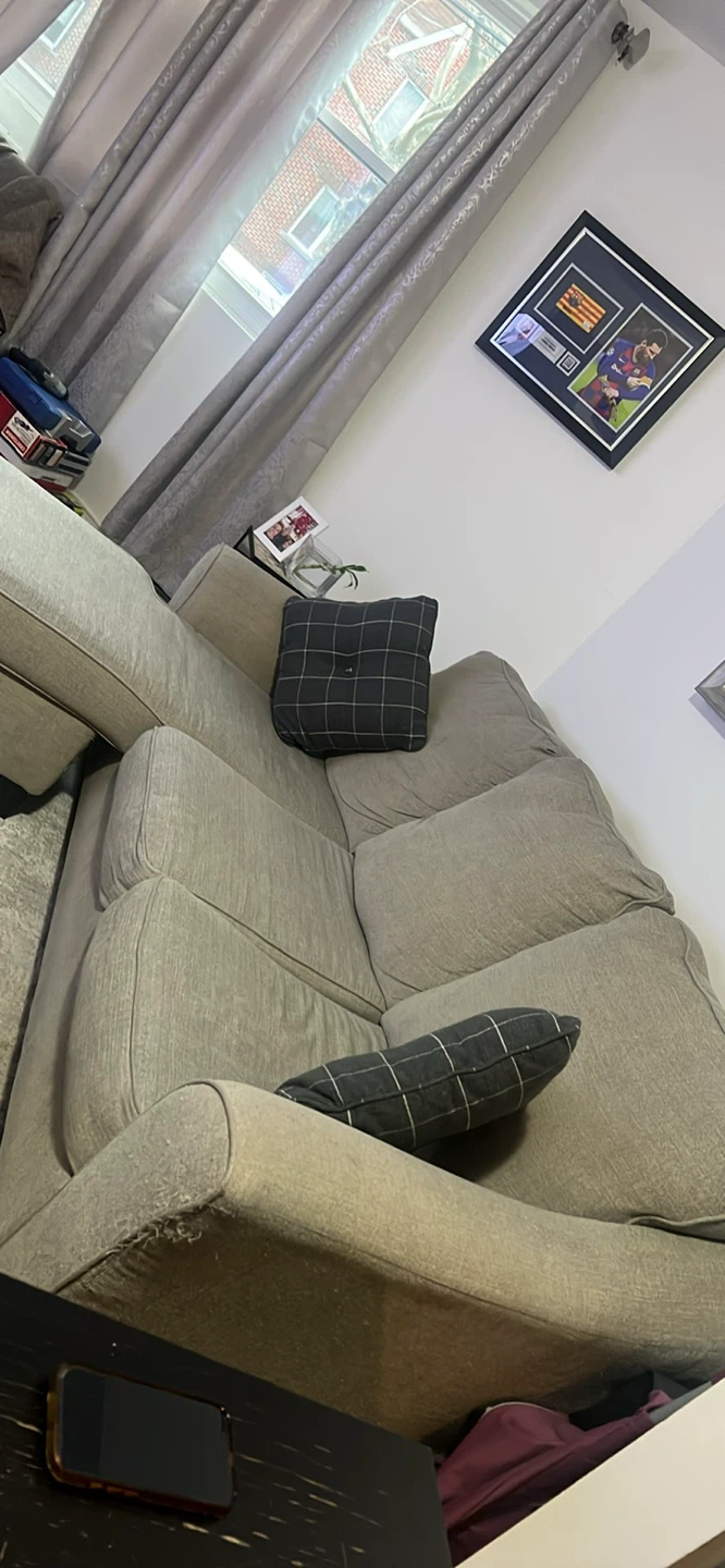 Gray Sectional Sofa .very good condition . - photo 2