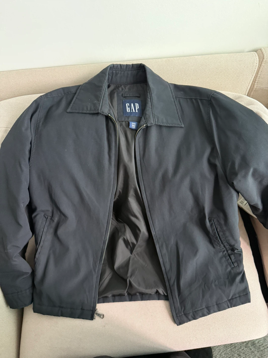GAP Men's Bomber Jacket - Navy Blue