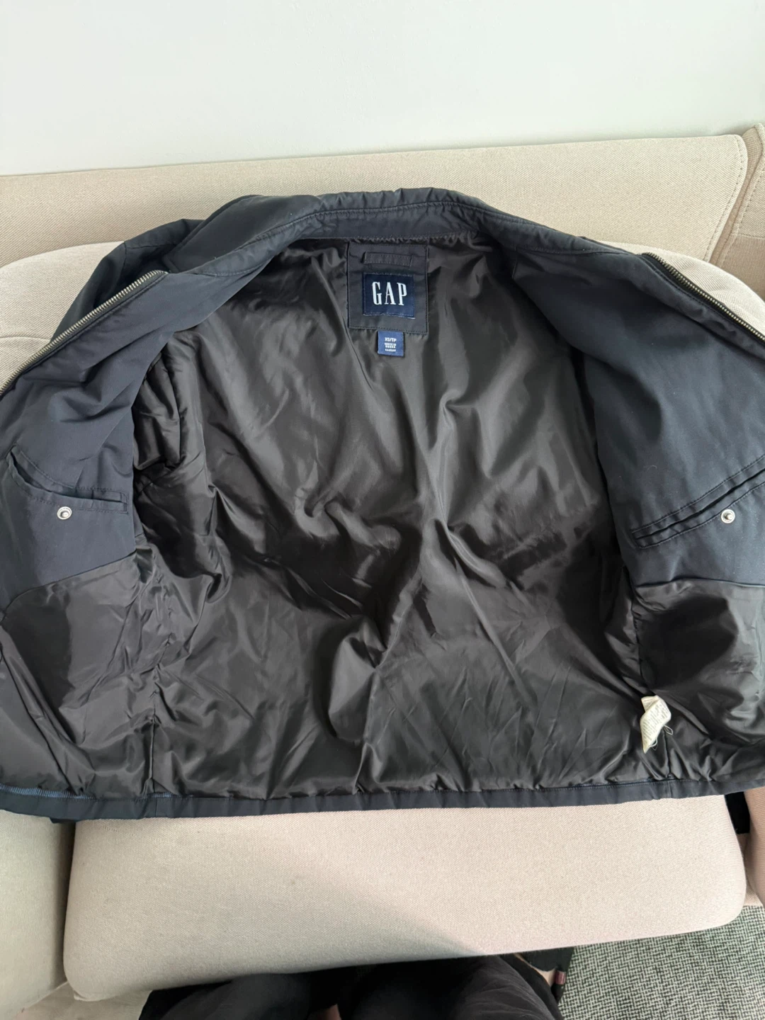 GAP Men's Bomber Jacket - Navy Blue - photo 2
