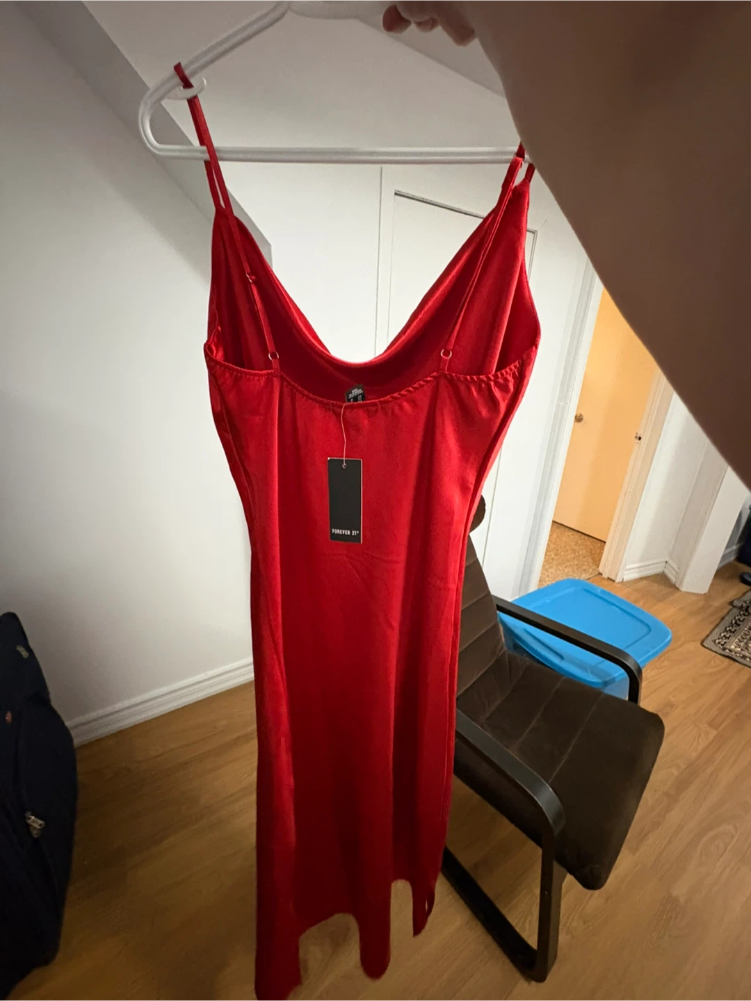 Forever 21 Red Satin Slip Dress - photo 2