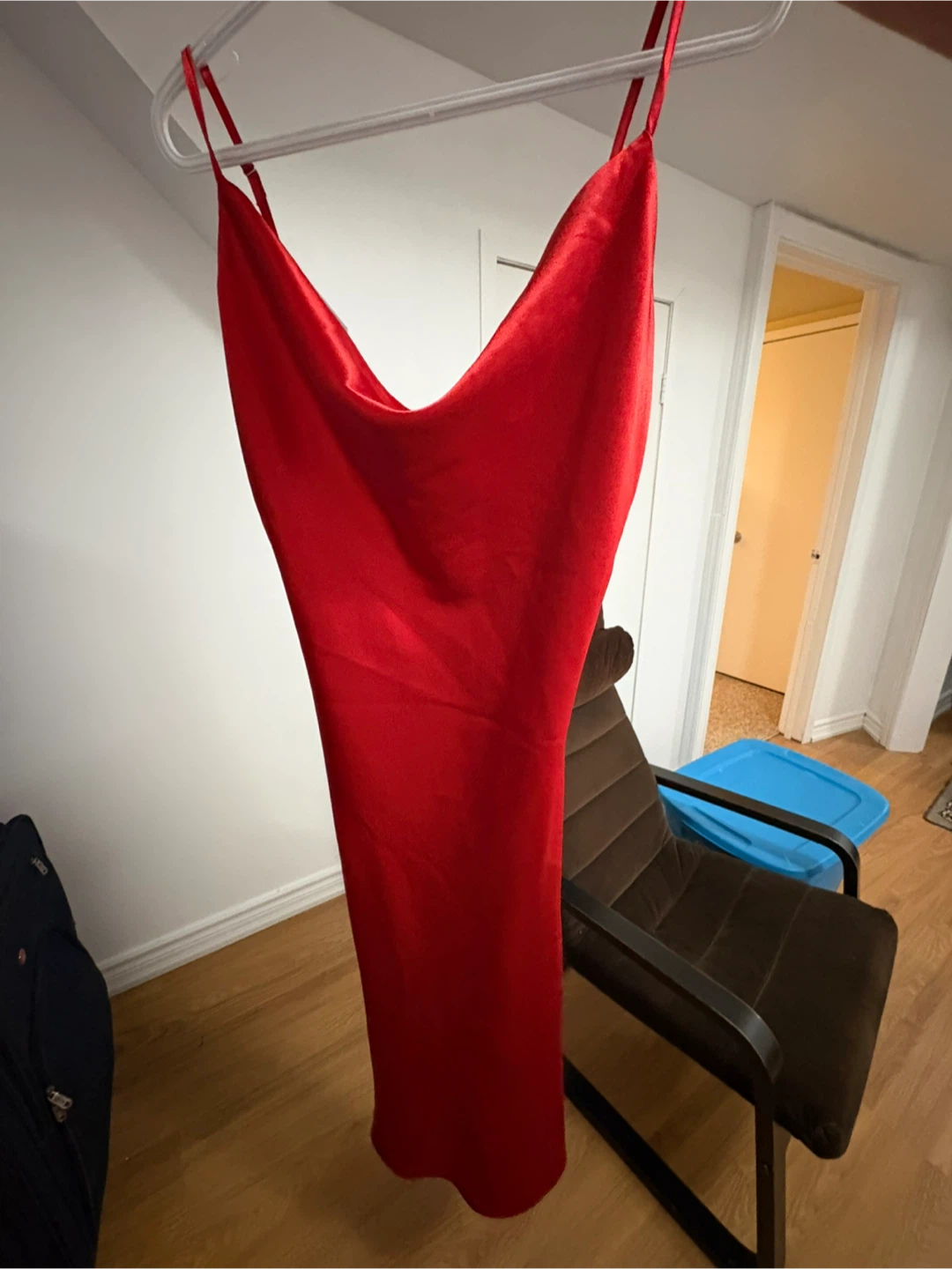 Forever 21 Red Satin Slip Dress