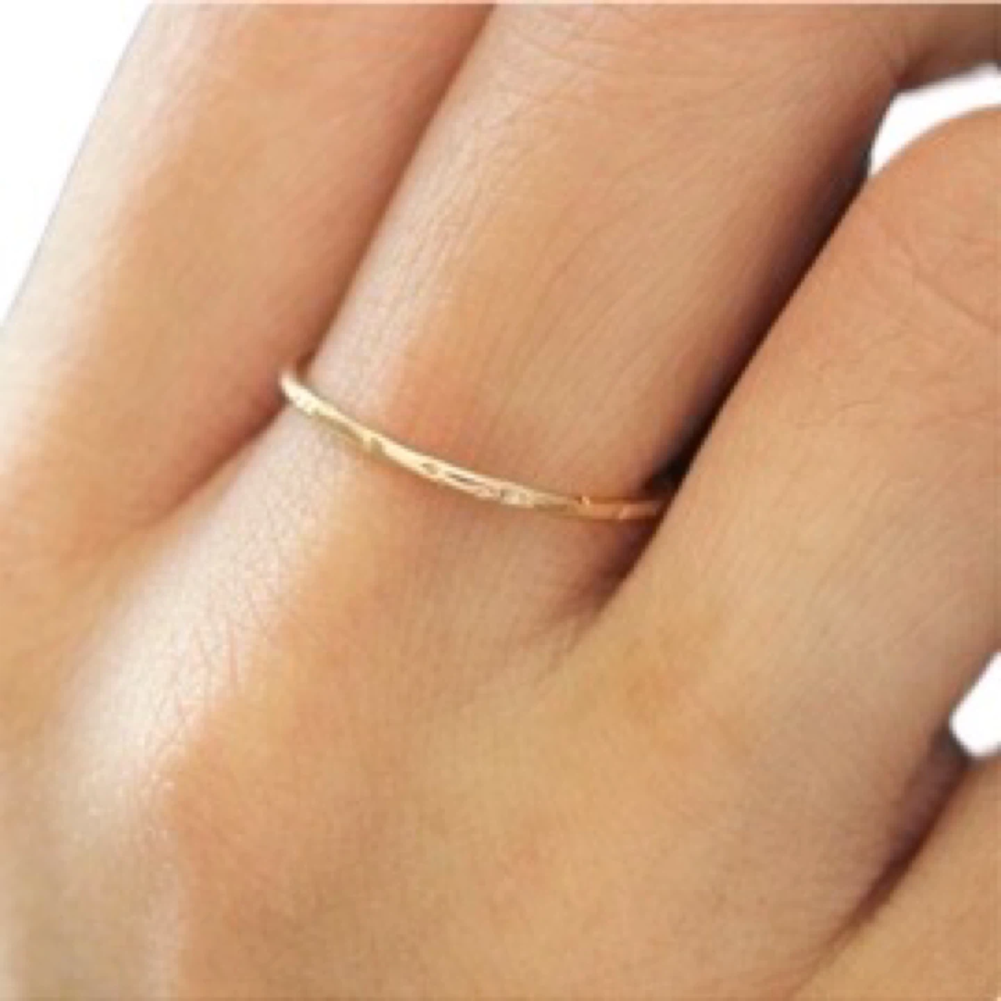 Gold Stardust Petite Ring - photo 2