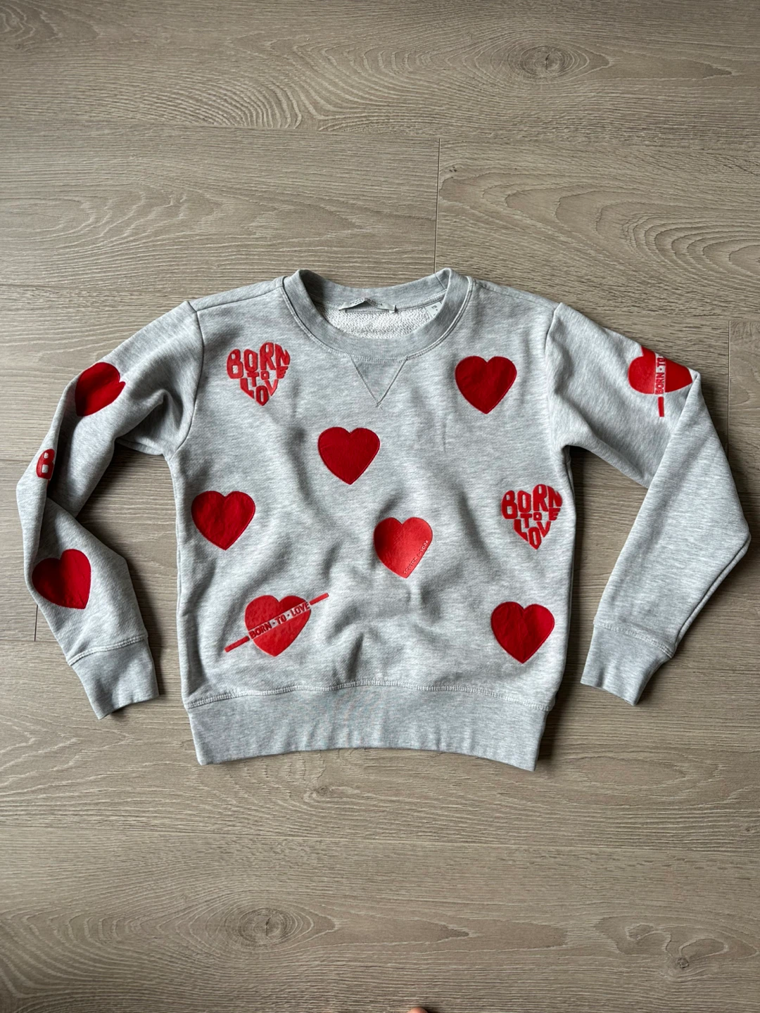Scotch & Soda Grey Heart Sweatshirt