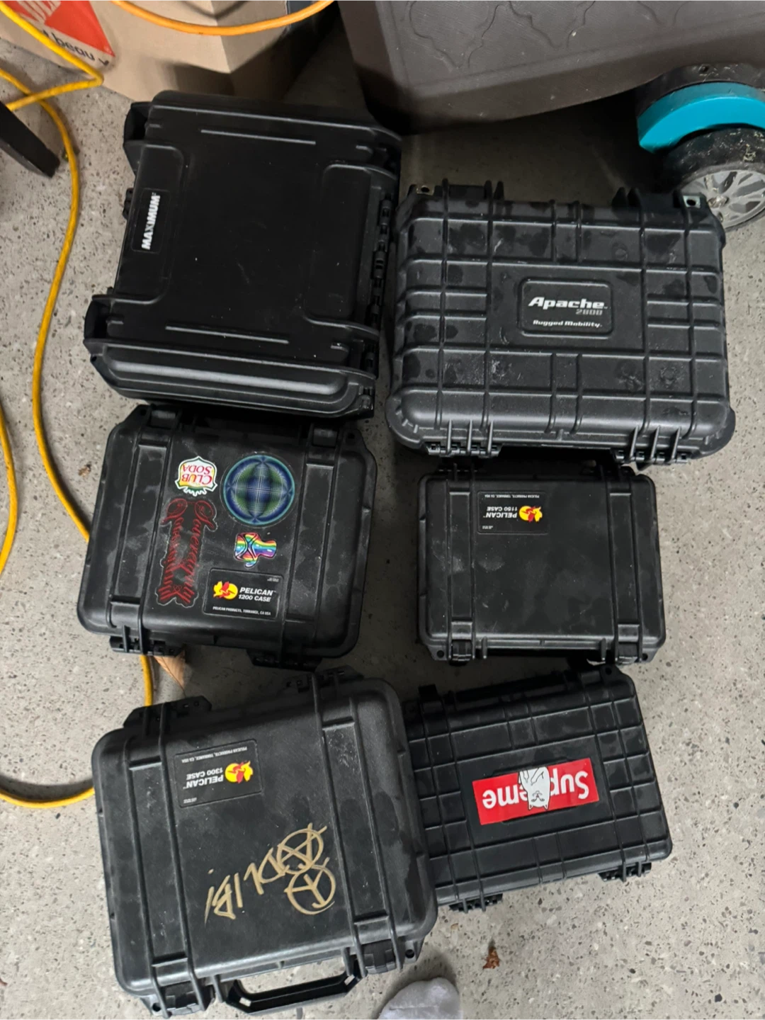 Lot of 7 Protective Carrying Cases