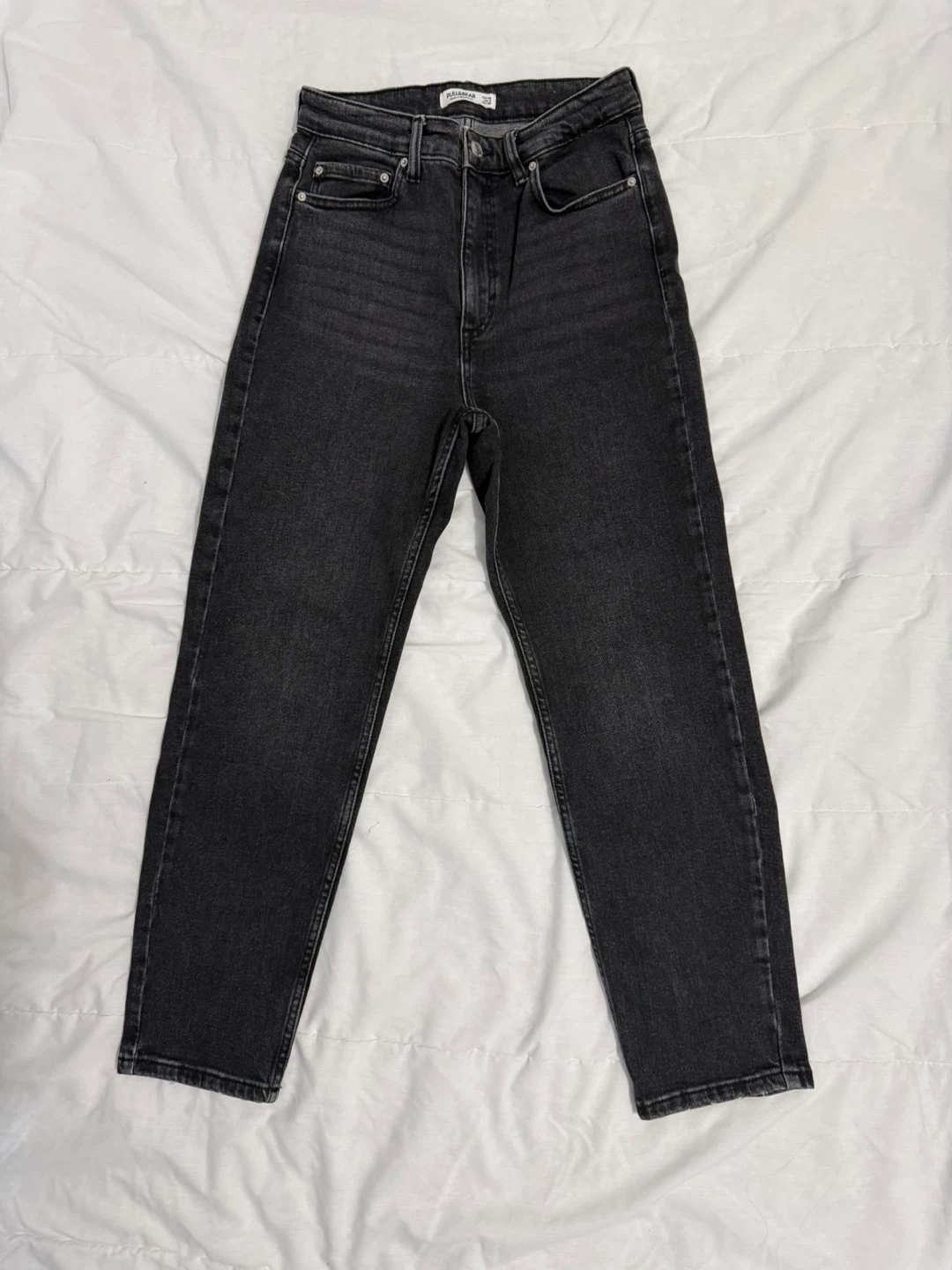 Pull&Bear Women's Charcoal Grey Denim Jeans Size EUR 38