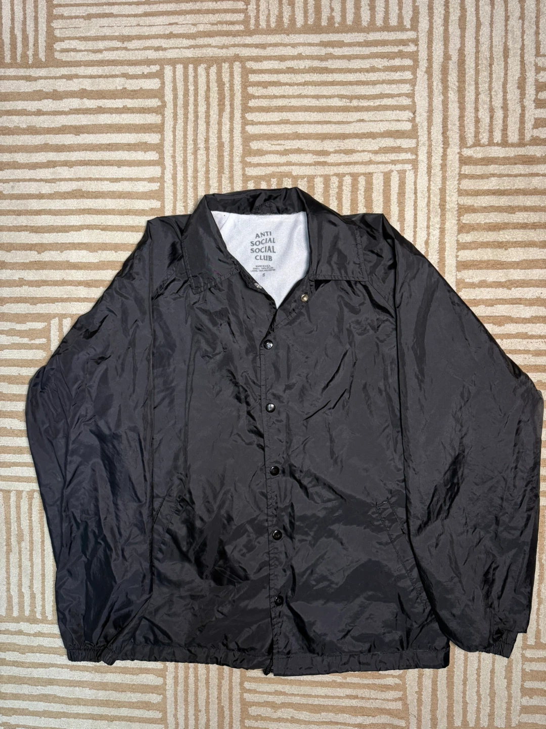 Anti Social Social Club Jacket Windbreaker Mens Size S