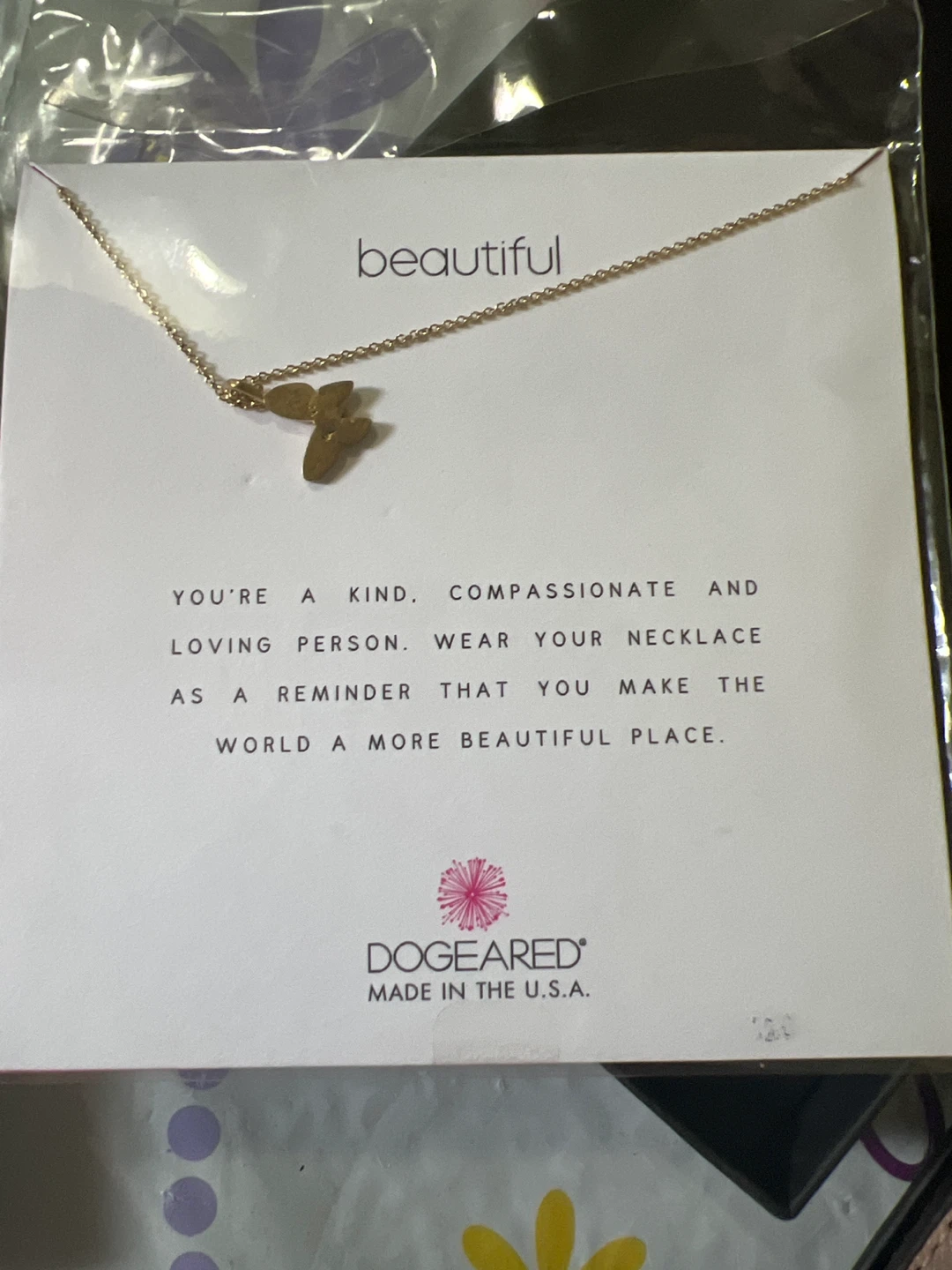 Dogeared Gold Butterfly Necklace