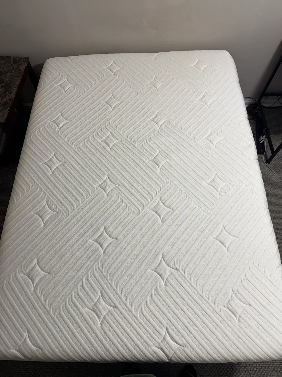 Full Size Gel Memory Foam Mattress with 14” Platform Bed Frame