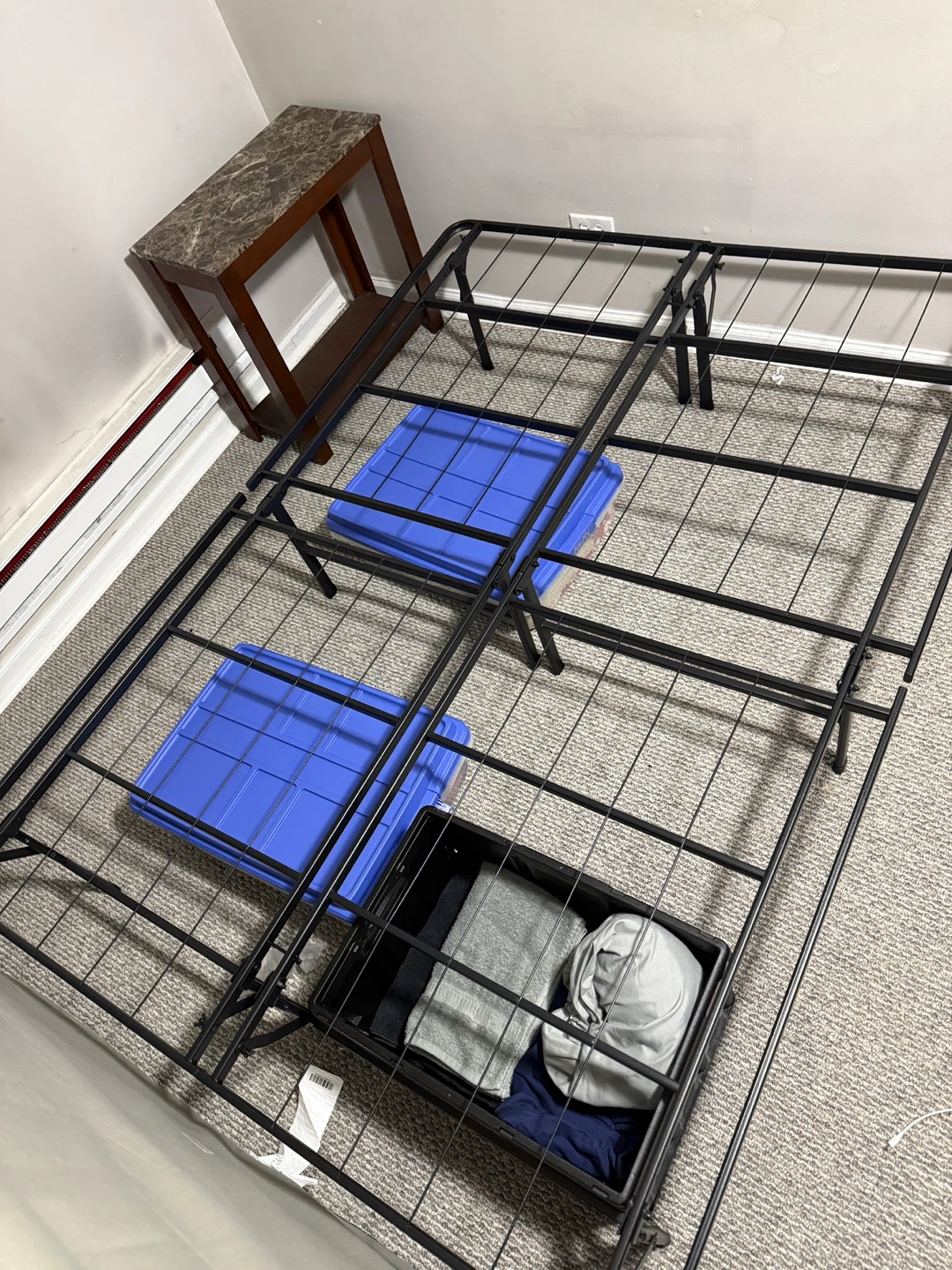 Full Size Gel Memory Foam Mattress with 14” Platform Bed Frame - photo 4