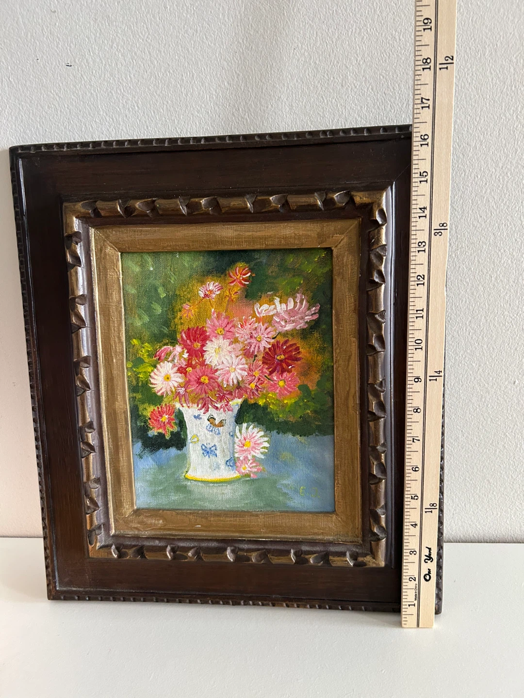 Framed Floral Still Life Painting - photo 5