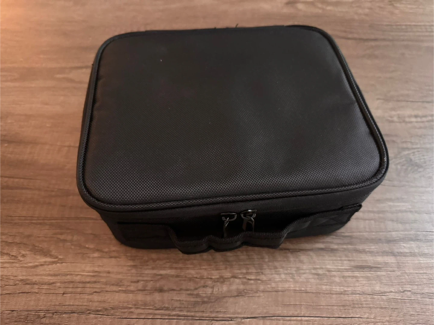 Black Makeup Train Case with Removable Dividers - photo 2