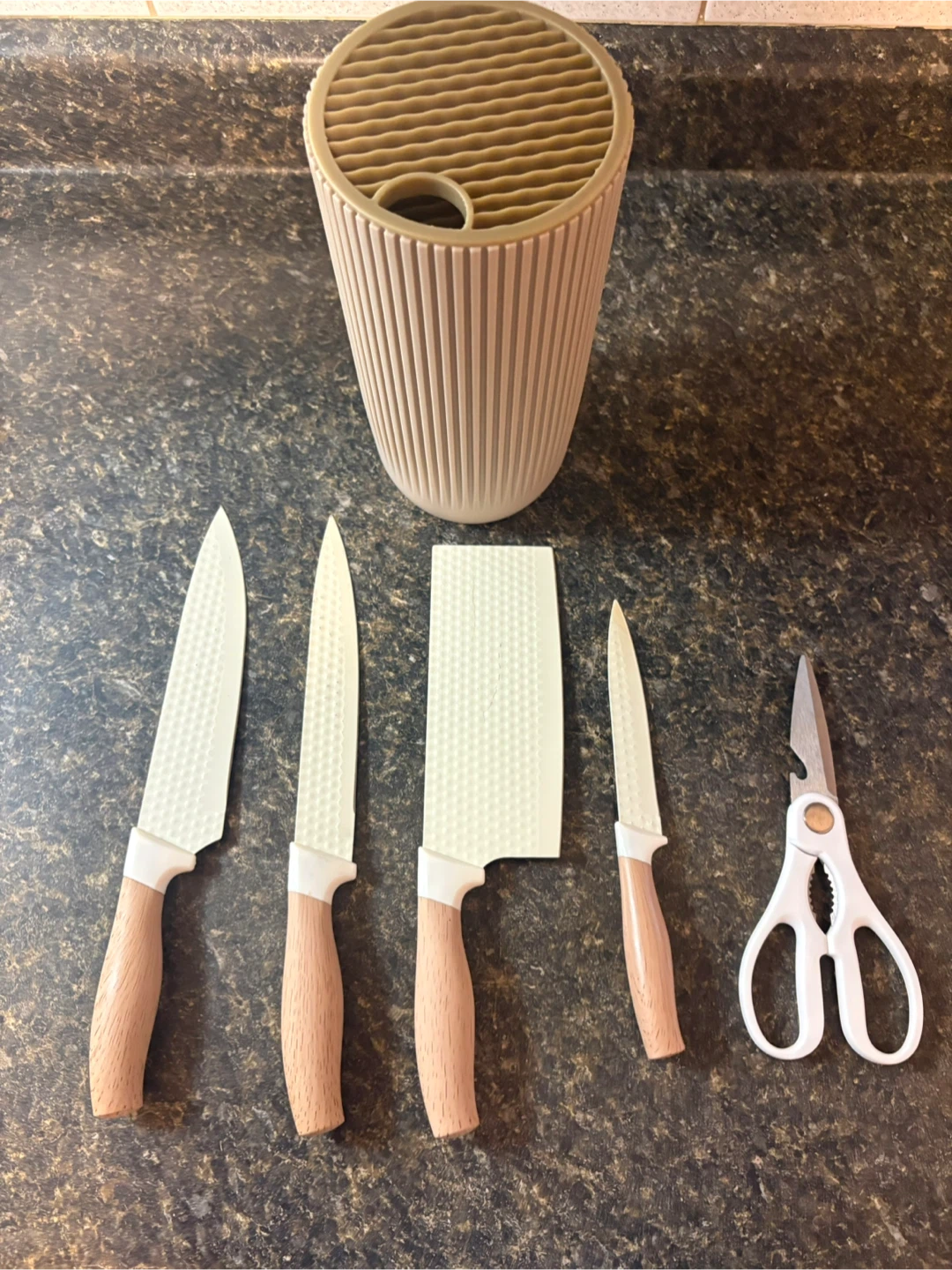 15-Piece Silicone Kitchen Utensil Set with Knife Block - photo 3
