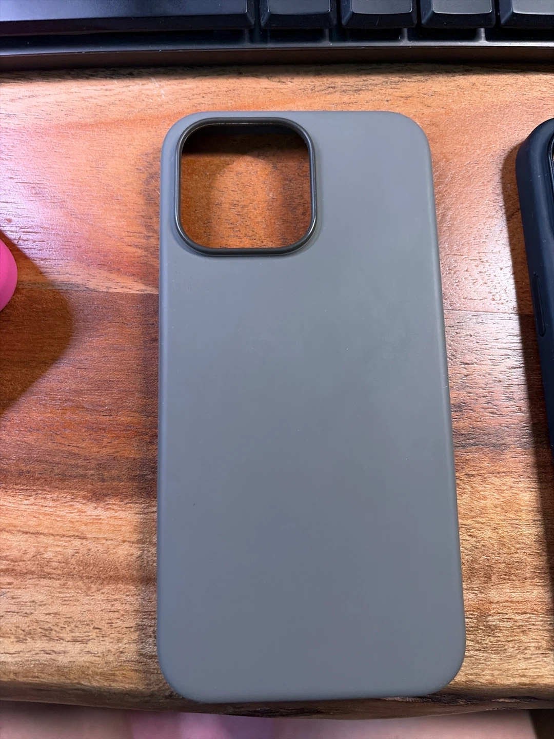 iPhone 15 Pro max Case - Grey Silicone