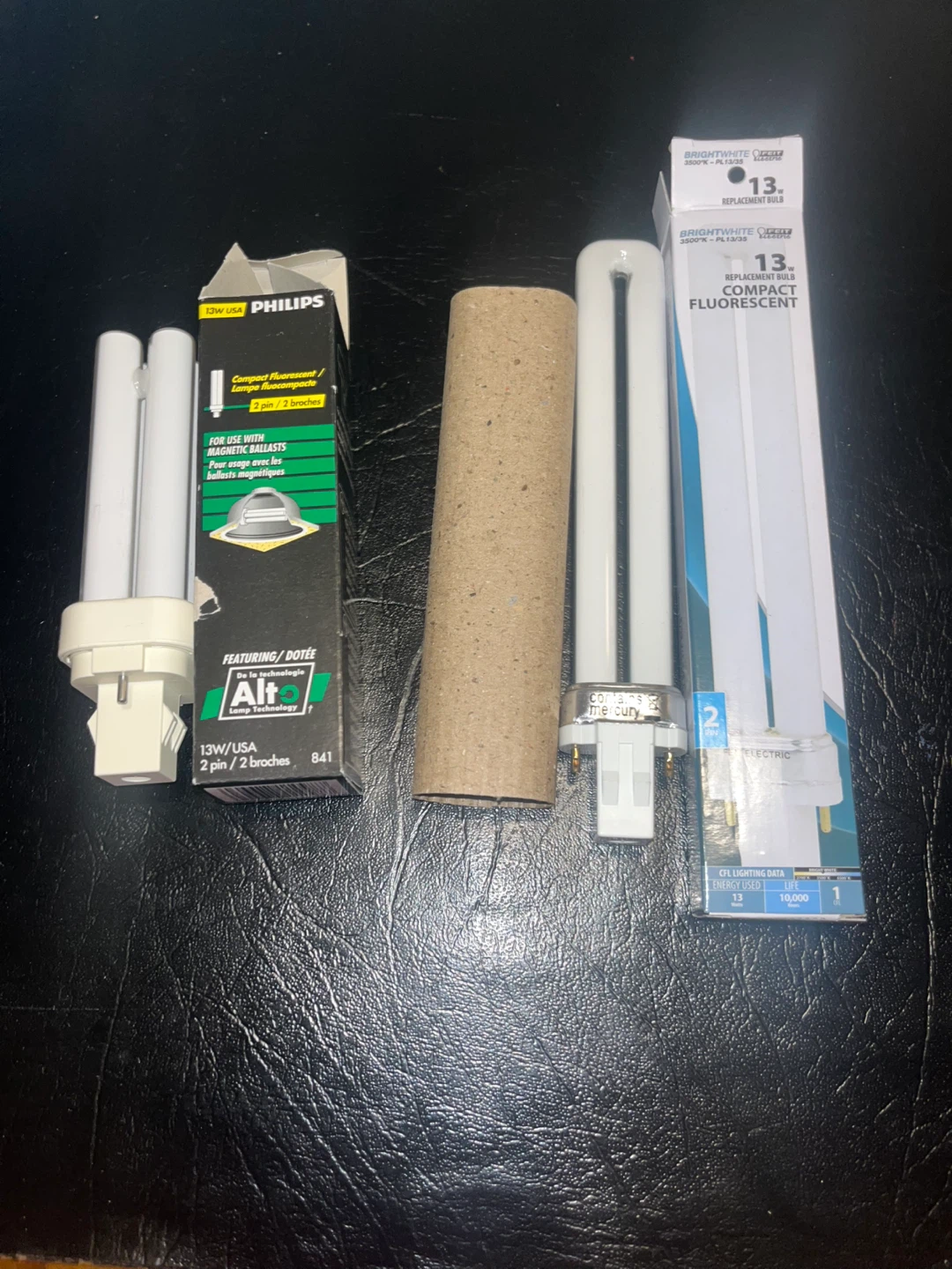 Philips and GE Compact Fluorescent Light Bulbs