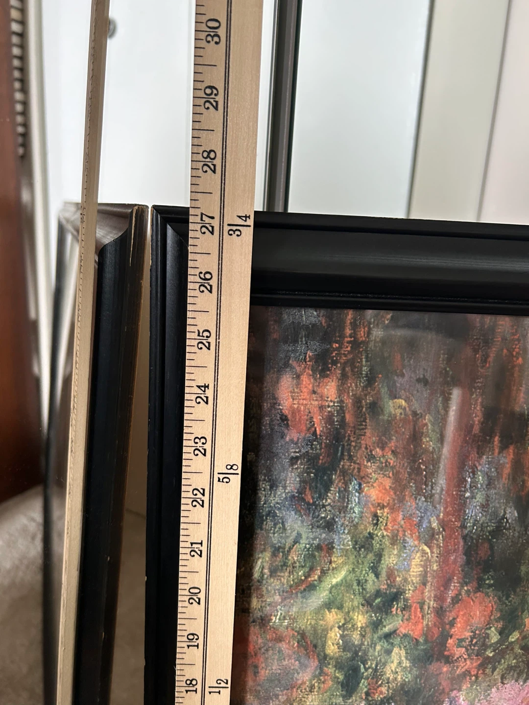 Large Framed Print of Impressionist Garden Painting - photo 4