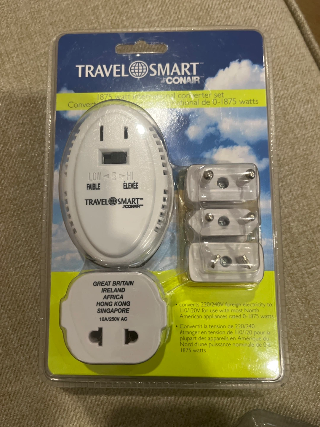 Travel Smart by Conair 1875 Watt International Converter Set