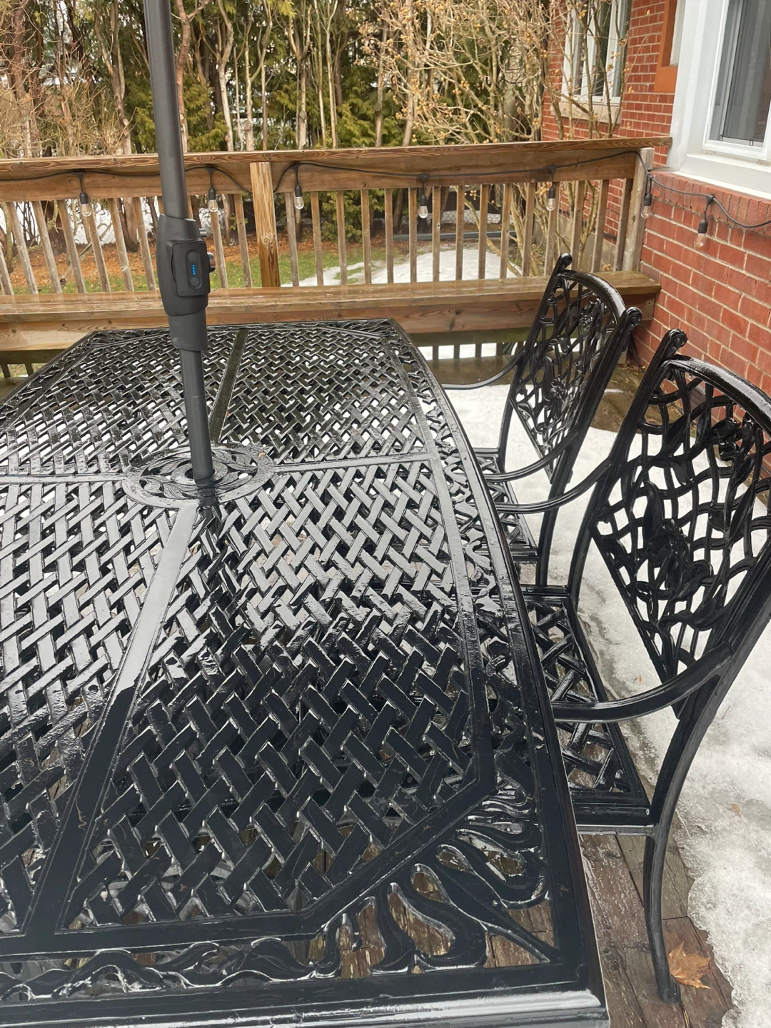 Outdoor Dining Set with Umbrella - photo 4
