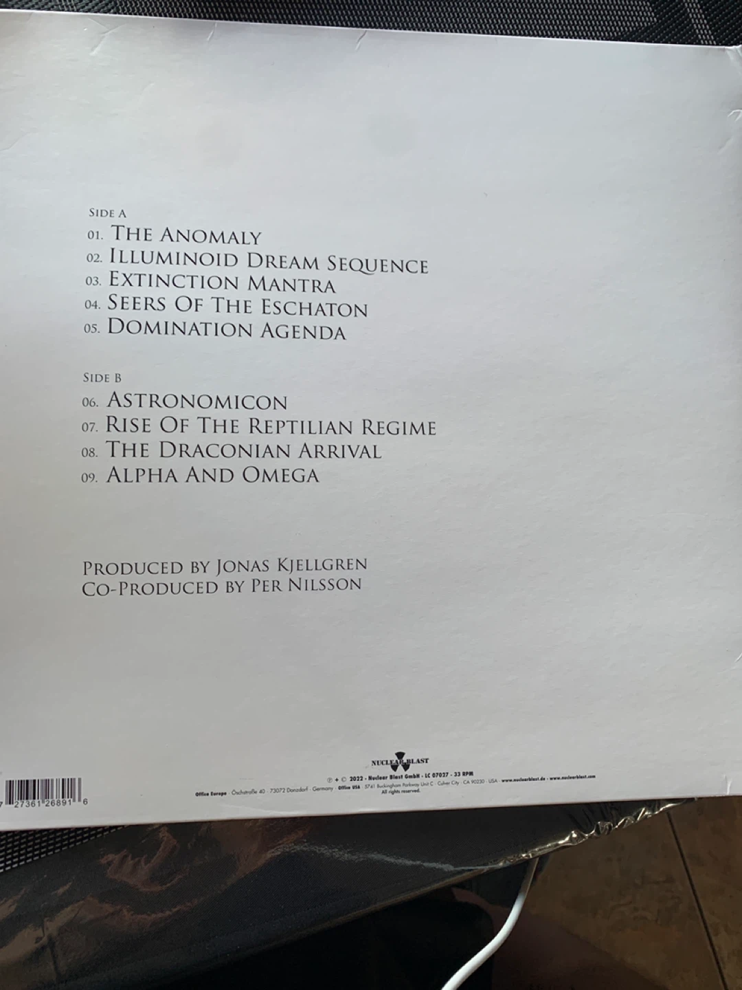 Scar Symmetry The Unseen Empire Vinyl Record - photo 2