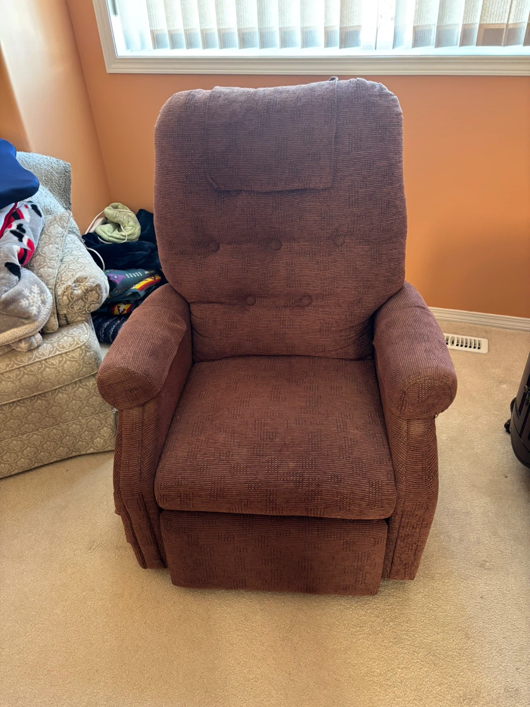 Brown Power Lift Recliner Chair