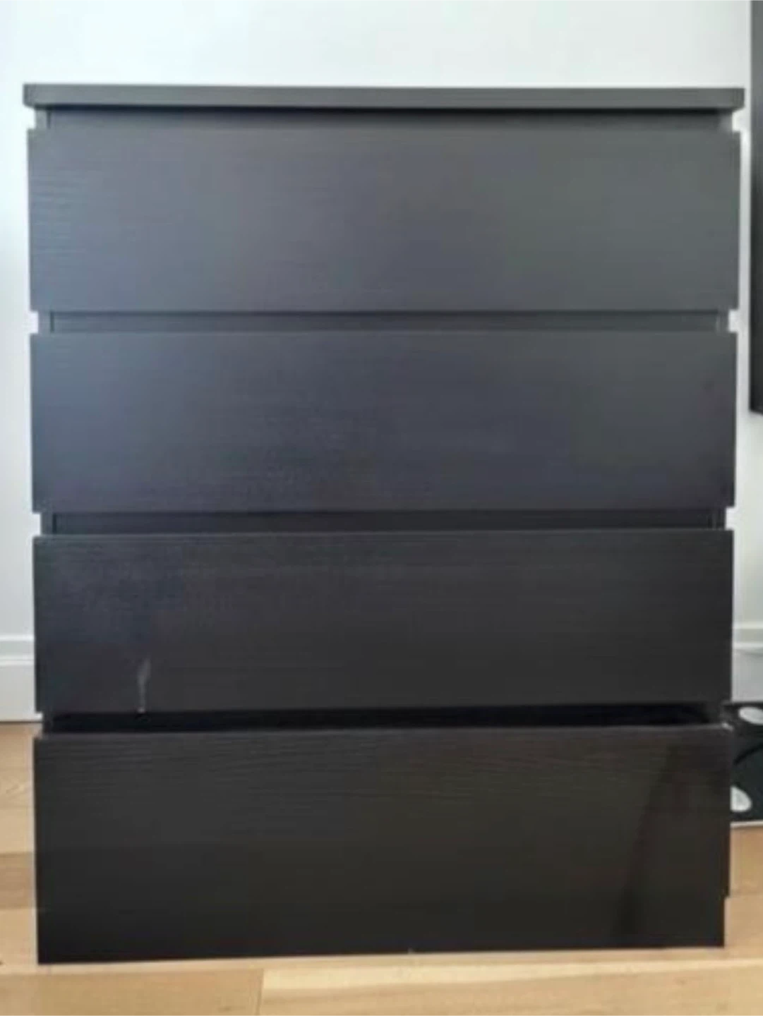 Dark brown  4-Drawer Dresser