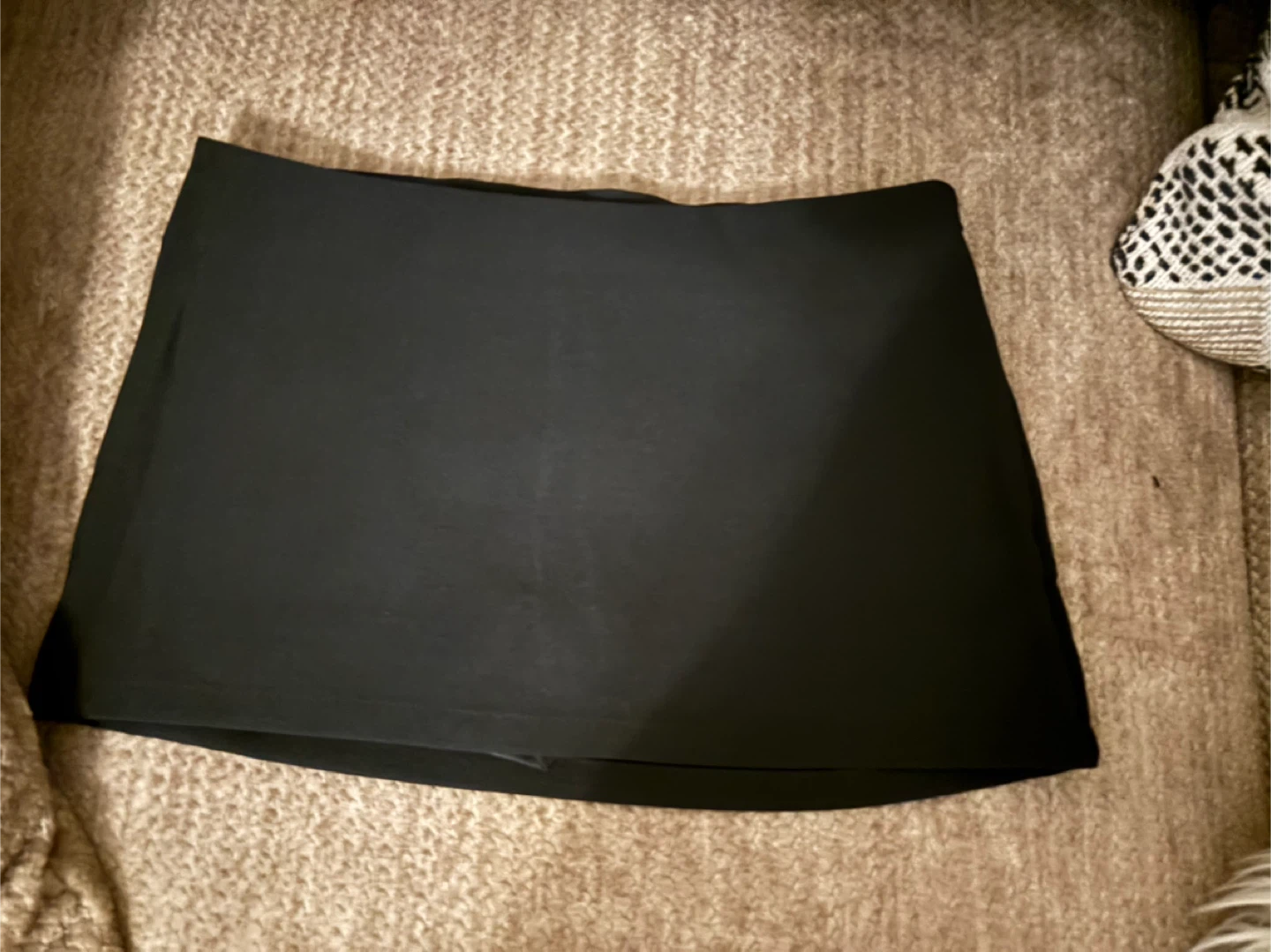 Black A-Line Mini Skirt