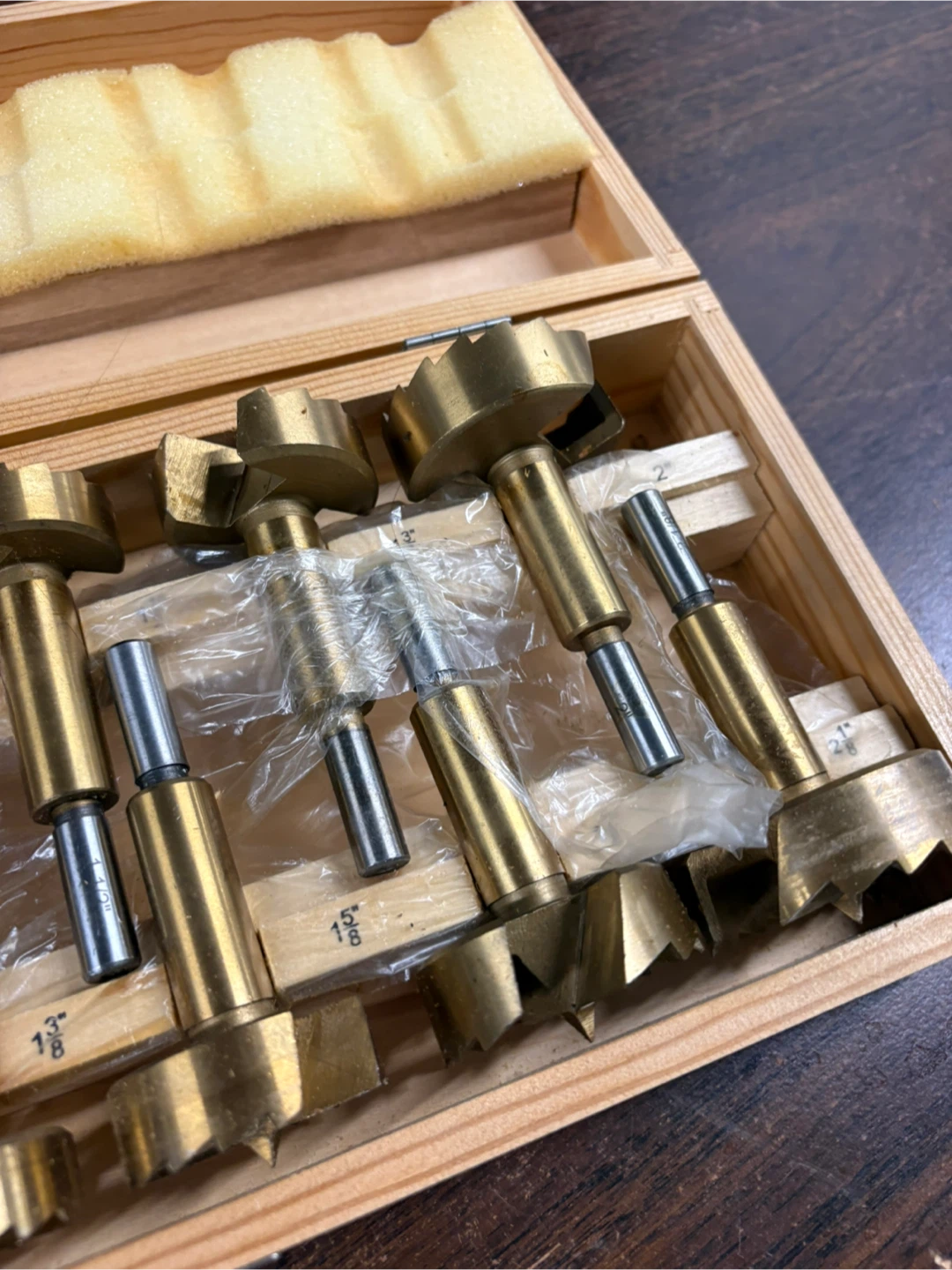 Set of 16 Brad Point Drill Bits with Wooden Case - photo 2