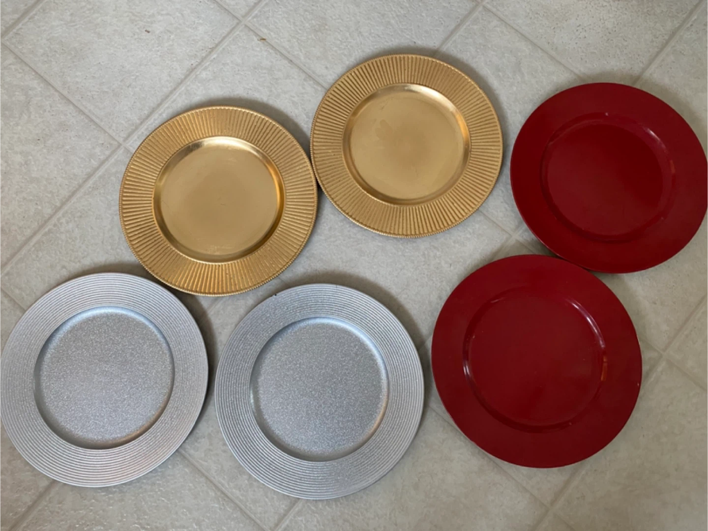 Ashland Decorative Charger Plates (Set of 6)