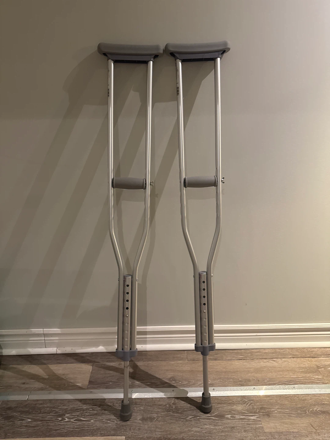 Pair of Adjustable Crutches