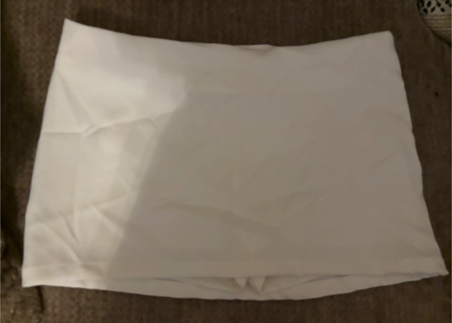 White A-line skirt