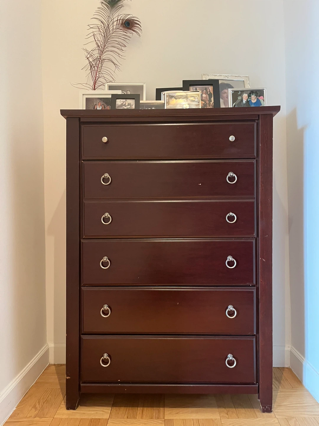 5 Drawer Dresser - Cherry Wood