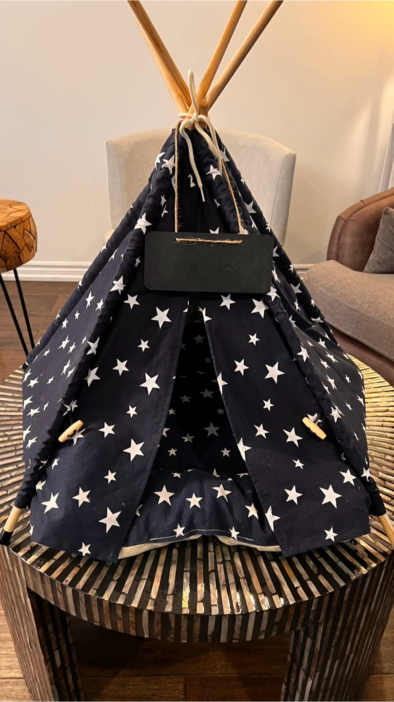Teepee Pet Tent with Star Pattern🌱